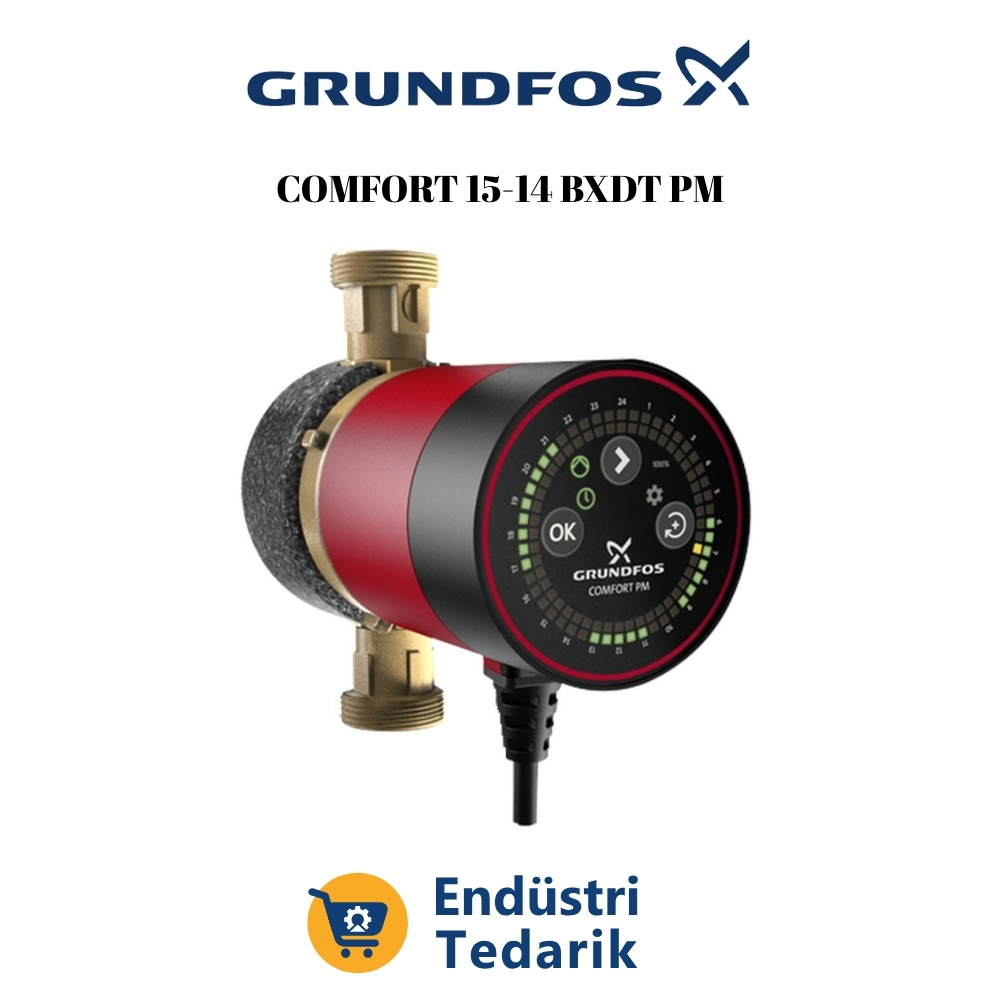 GRUNDFOS COMFORT 15-14 BXDT PM (ZAMAN AYARLI ÇEKVALFLİ) Resirkülasyon Pompası - 99831281