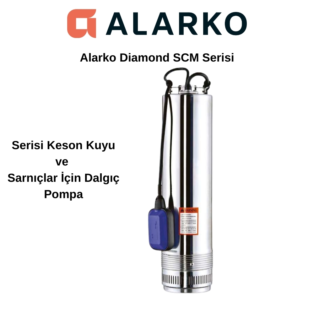 Alarko Diamond SCM 4 (1 HP) Serisi Keson Kuyu Dalgıç Pompası
