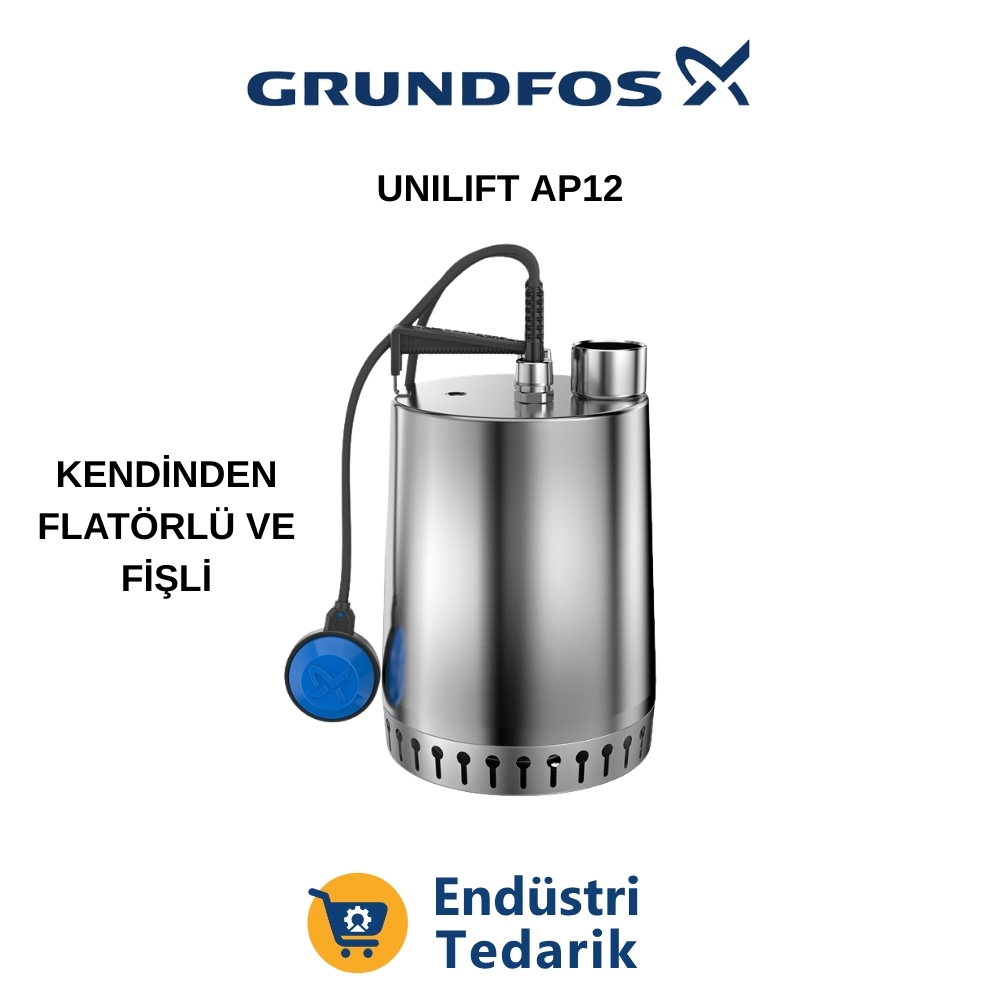 GRUNDFOS Unilift AP12.40.04.A1 (Fişli) Domestik Atıksu Pompası - 96011018