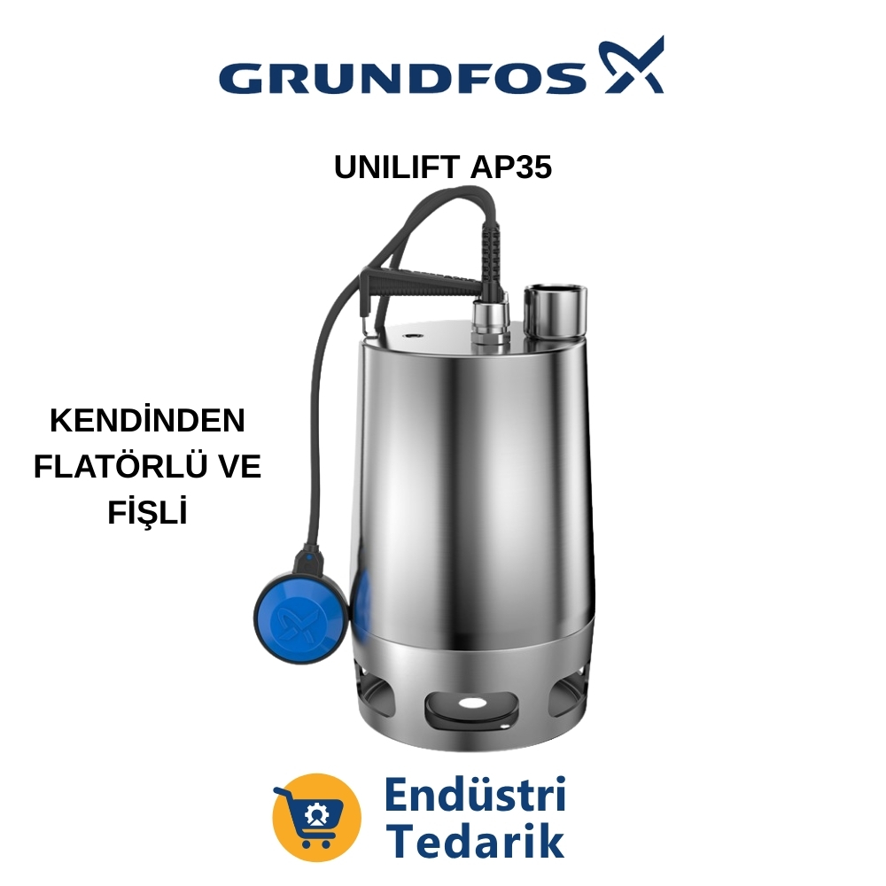 GRUNDFOS UNILIFT AP 35.40.06.A1.V (Fişli) Domestik Atıksu Pompası - 96010982