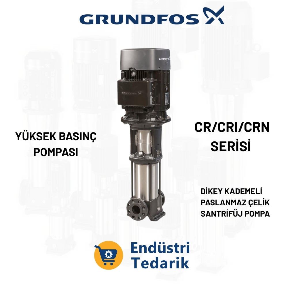 Grundfos CR 3-33 A-FGJ-A-E-HQQE Dikey Kademeli Santrifüj Yüksek Basınç Pompası 96513351