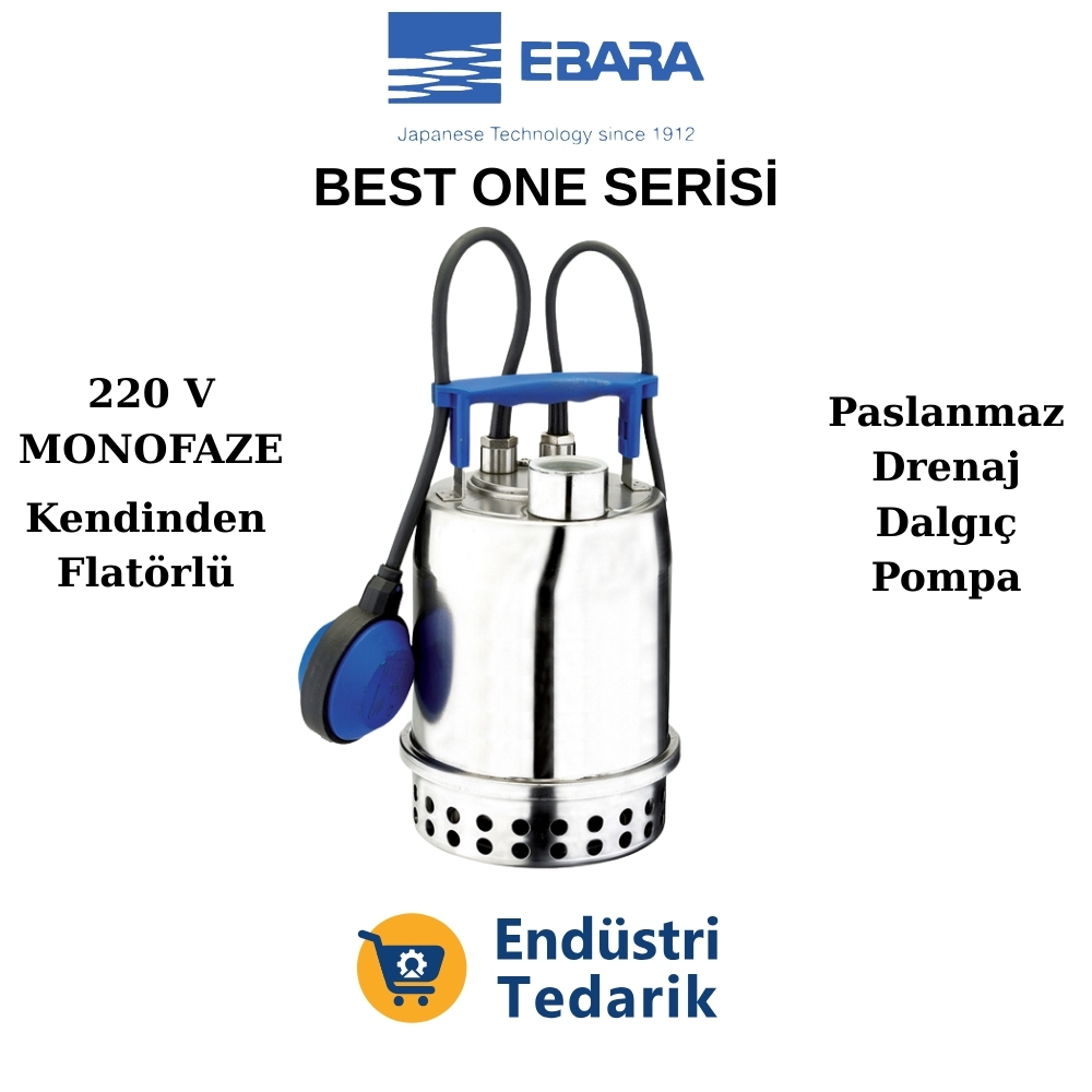 EBARA BEST ONE MA (Flatörlü) Paslanmaz Çelik Drenaj Pompası - 1711100000