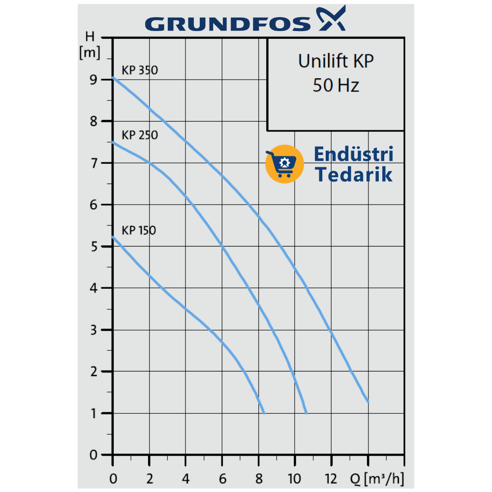 GRUNDFOS KP250 A-1 Flatörlü Paslanmaz Çelik Drenaj Dalgıç Pompa - Görsel 2