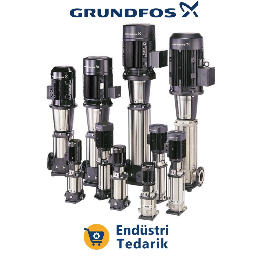 Grundfos CR 5-15 A-FGJ-A-E-HQQE Dikey Kademeli Santrifüj Yüksek Basınç Pompası 96513386 - Görsel 3