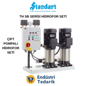STANDART TH 2xSBT-V 90/6 (2.2kW - 3HP) Çift Pompalı Tam Otomatik Hidrofor Seti