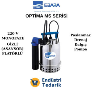 EBARA OPTİMA MS (Asansör Flatörlü) Paslanmaz Çelik Drenaj Pompası - 1752100000