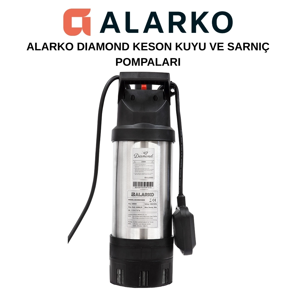 Alarko Diamond EC-TDS1000 Multi Inox Keson Kuyu Dalgıç Pompası - Görsel 5