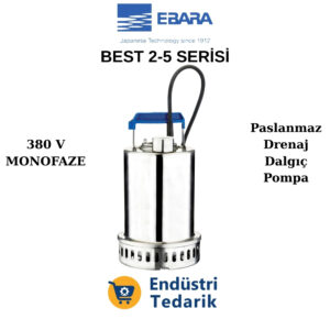 EBARA BEST/A 2 (380V) Paslanmaz Çelik Drenaj Dalgıç Pompa - 1721091204A