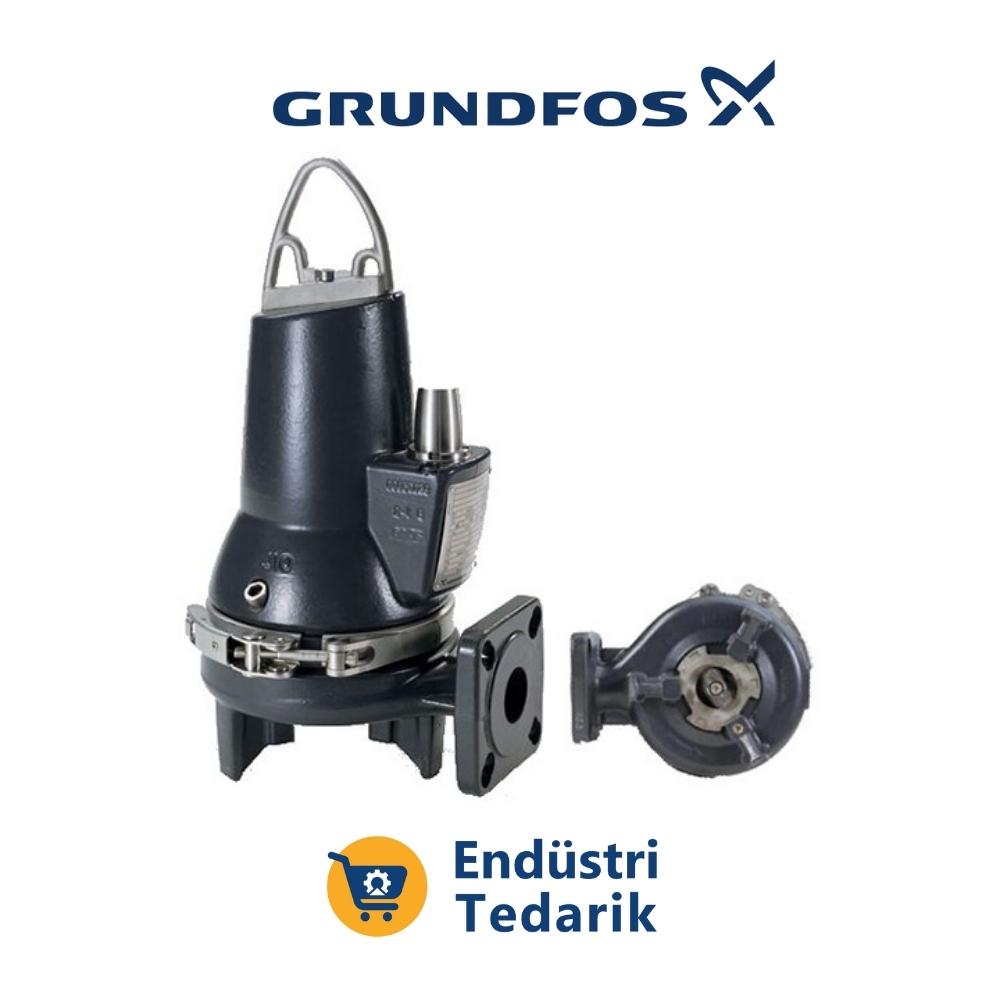 GRUNDFOS SEG.50.31.2.50B Parçalayacılı Bıçaklı (Öğütücülü) Atıksu Dalgıç Pompası - 99274386 - Görsel 4