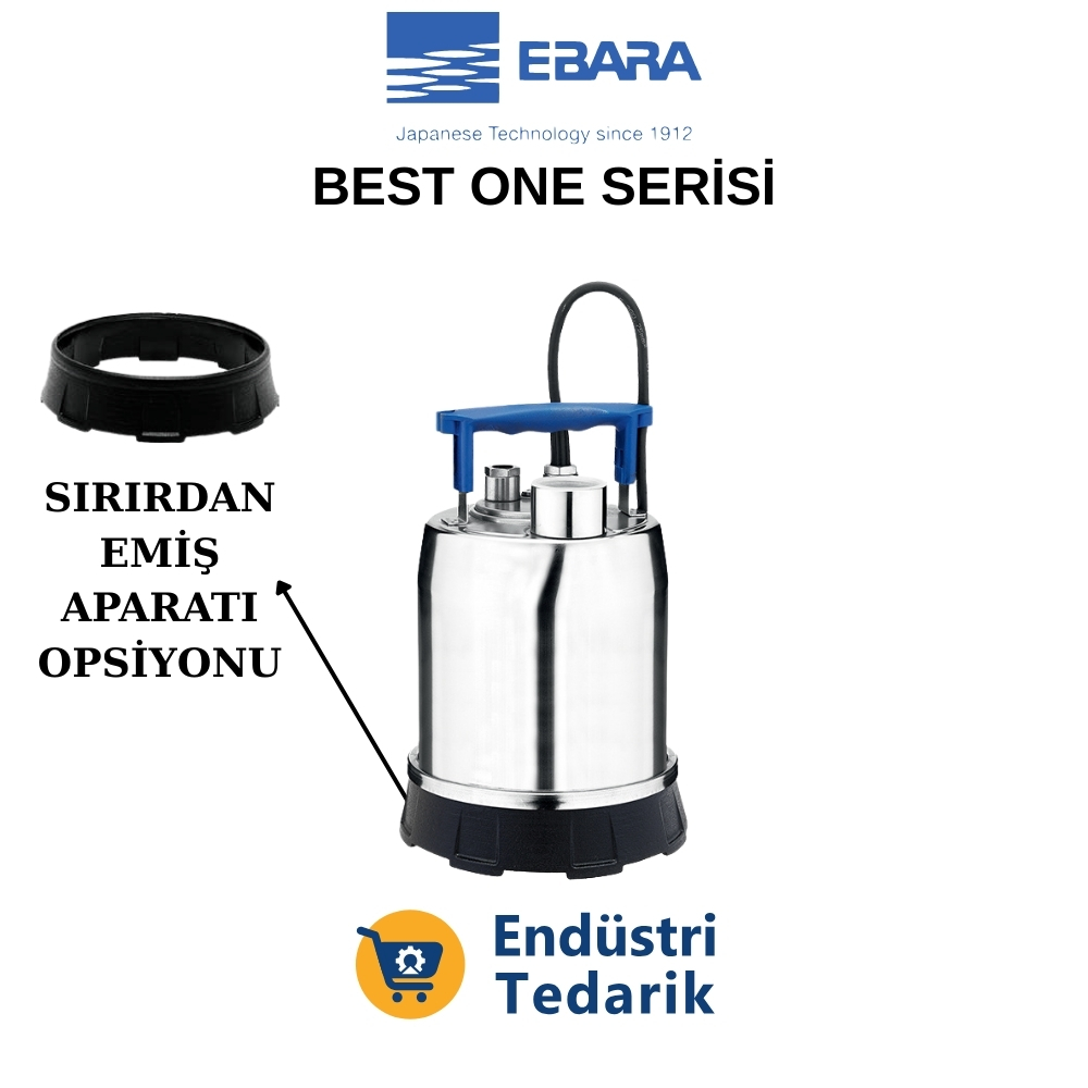 EBARA BEST ONE MA (Flatörlü) Paslanmaz Çelik Drenaj Pompası - 1711100000 - Görsel 3