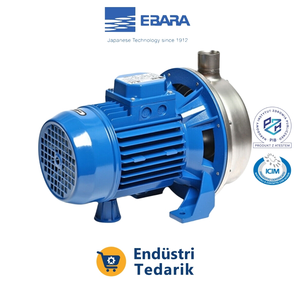 EBARA CDXM 70/07 Monafaze Tek Kademeli Paslanmaz Çelik Santrifüj Pompa (AISI 304) - Görsel 5