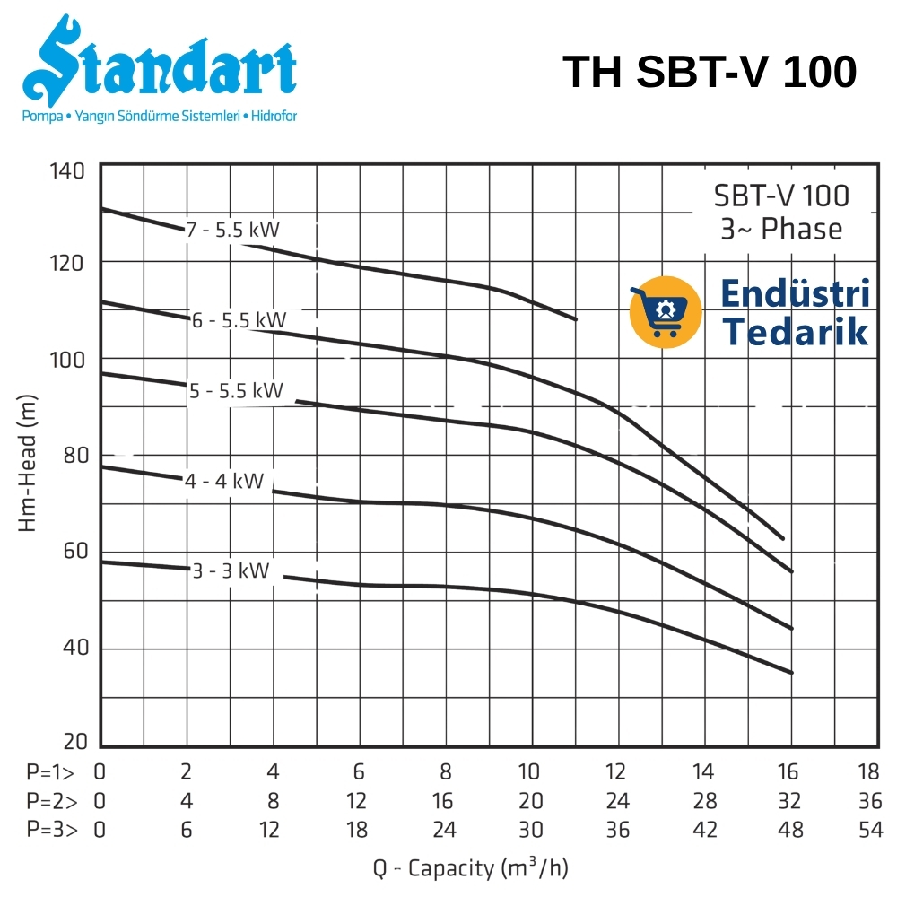 STANDART TH 3xSBT-V 100/3 (3.0kW - 4HP) Üç Pompalı Tam Otomatik Hidrofor Seti - Görsel 2