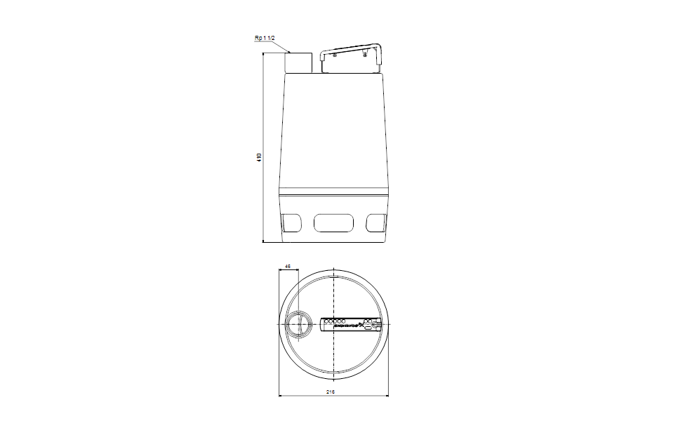 GRUNDFOS UNILIFT AP 35.40.08.3.V Domestik Atıksu Pompası - 96001718 - Görsel 4