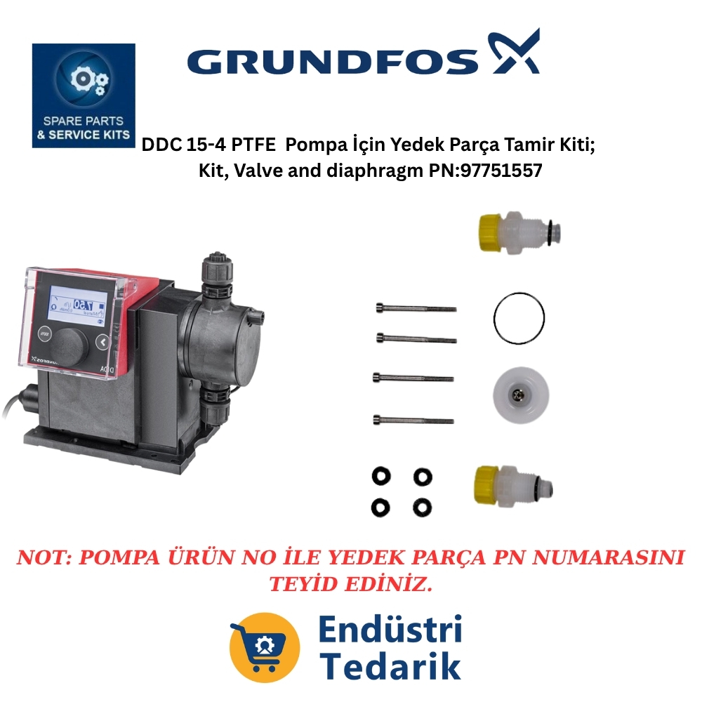 Grundfos DDC 15-4 PTFE Dozaj Tamir Kiti - 97751557