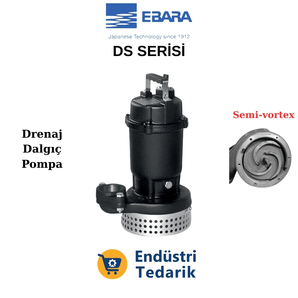 EBARA 100DS55.5 Seyyar Drenaj Dalgıç Pompa - 1545500060