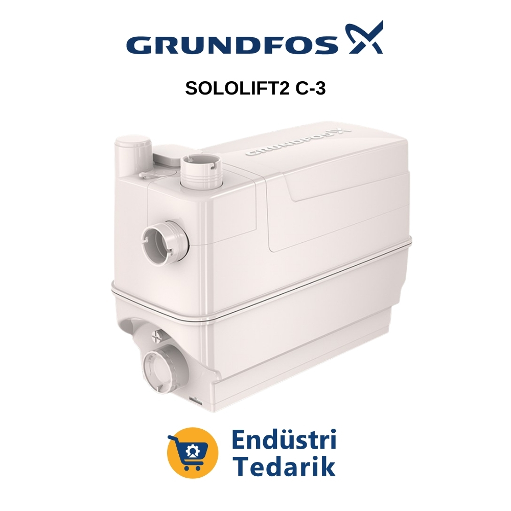 GRUNDFOS SOLOLIFT2 C-3 GRİ SU İÇİN KÜÇÜK EVSEL TERFİ İSTASYONU - 97775317