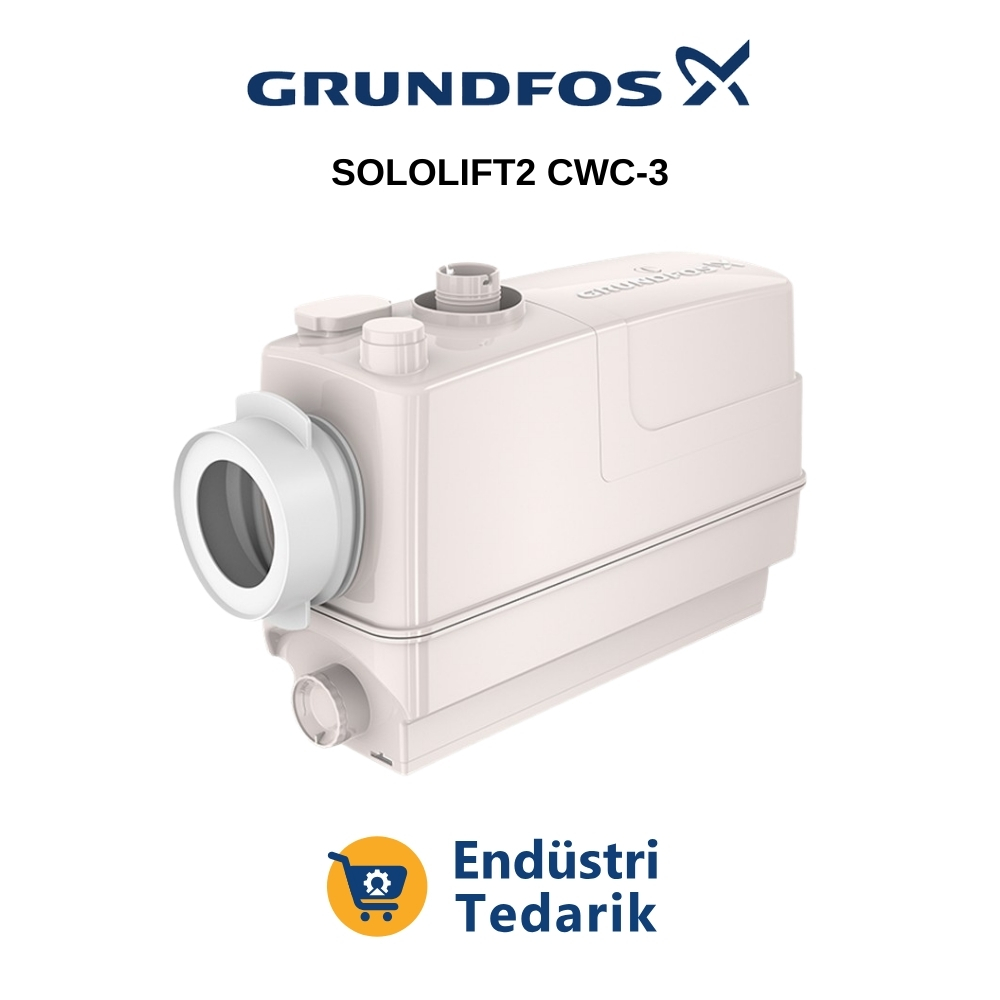 GRUNDFOS SOLOLIFT2 CWC-3 TUVALET İÇİN DUVAR TİPİ TERFİ İSTASYONU - 97775316