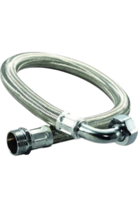 Flex Hortum 1" 50cm (Dirsekli) Çelik Örgülü