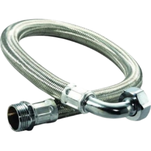 Flex Hortum 1" 100cm (Dirsekli) Çelik Örgülü