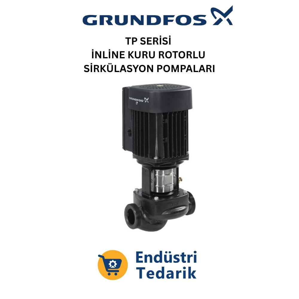GRUNDFOS TP 25-50/2 A-O-I-BQQE-AW1 İn-line Kuru Tip Sirkülasyon Pompası 98346632
