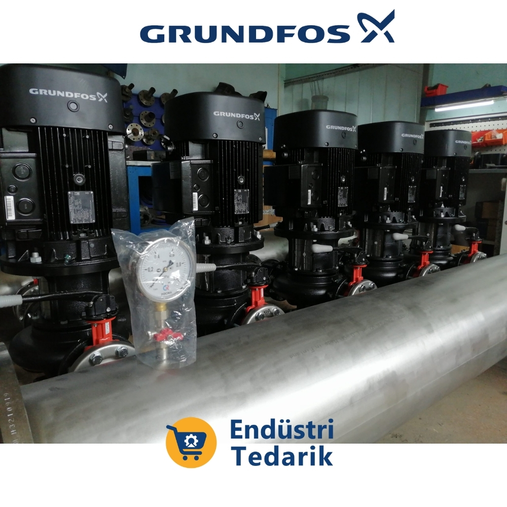 GRUNDFOS TP 25-50/2 BQBE İn-line Kuru Tip Sirkülasyon Pompası - Görsel 5